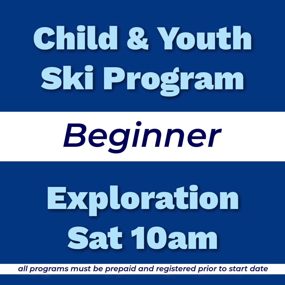 ChildYouthSkiBeginnerExplorationSat10am