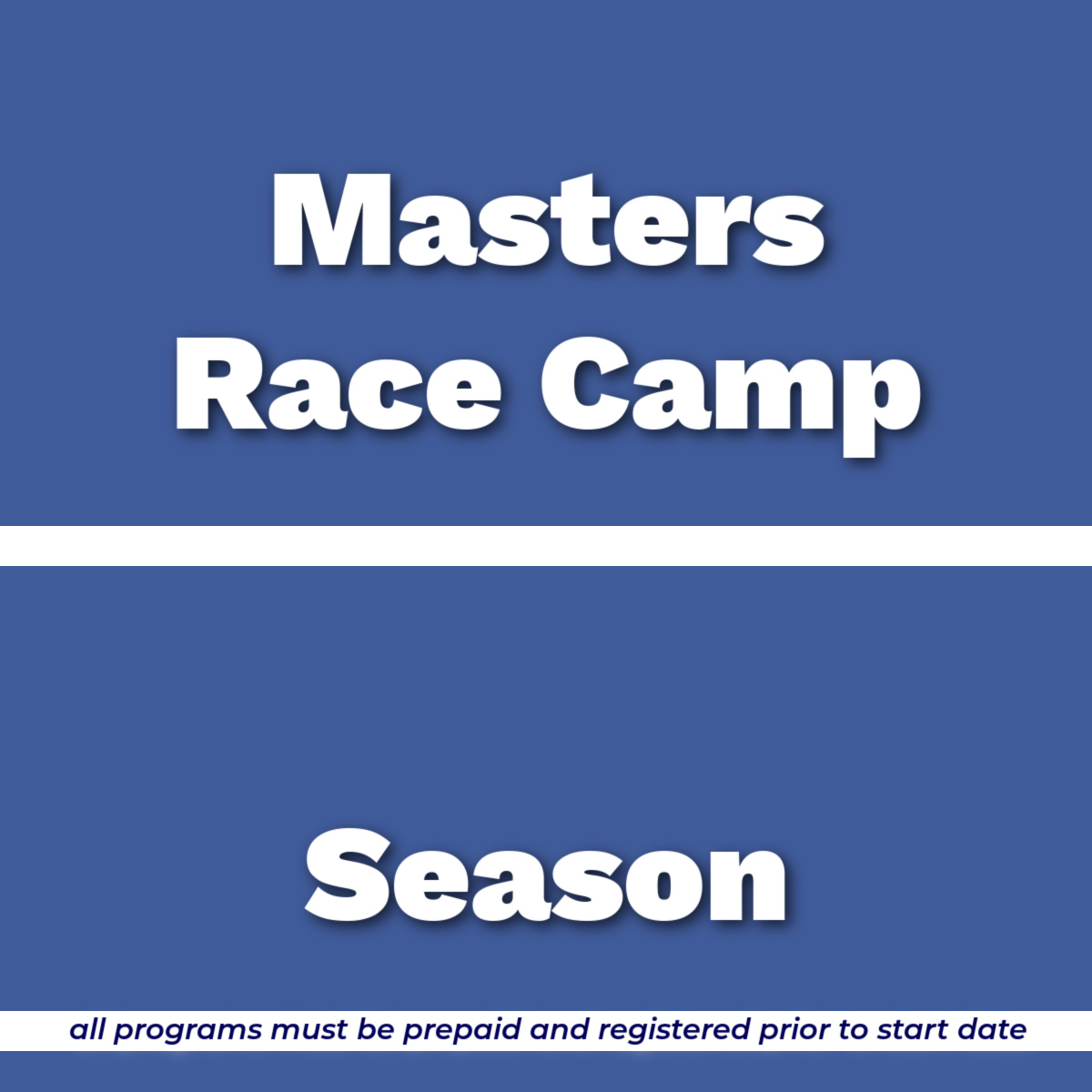 MastersRaceCampSeasonOnlineStore